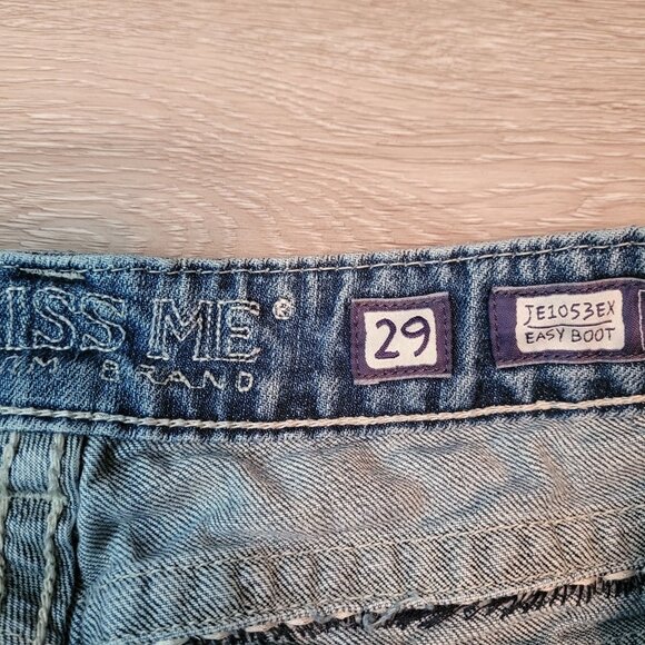 Miss Me Jeans Size 29 Easy Bootcut Button Flap Low Rise JE1053EX Western - Picture 5 of 12